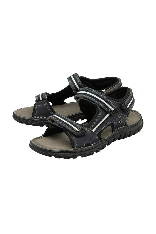Lotus Lotus Men's 'Gus' Leather Strap Sandals in Blue - 2
