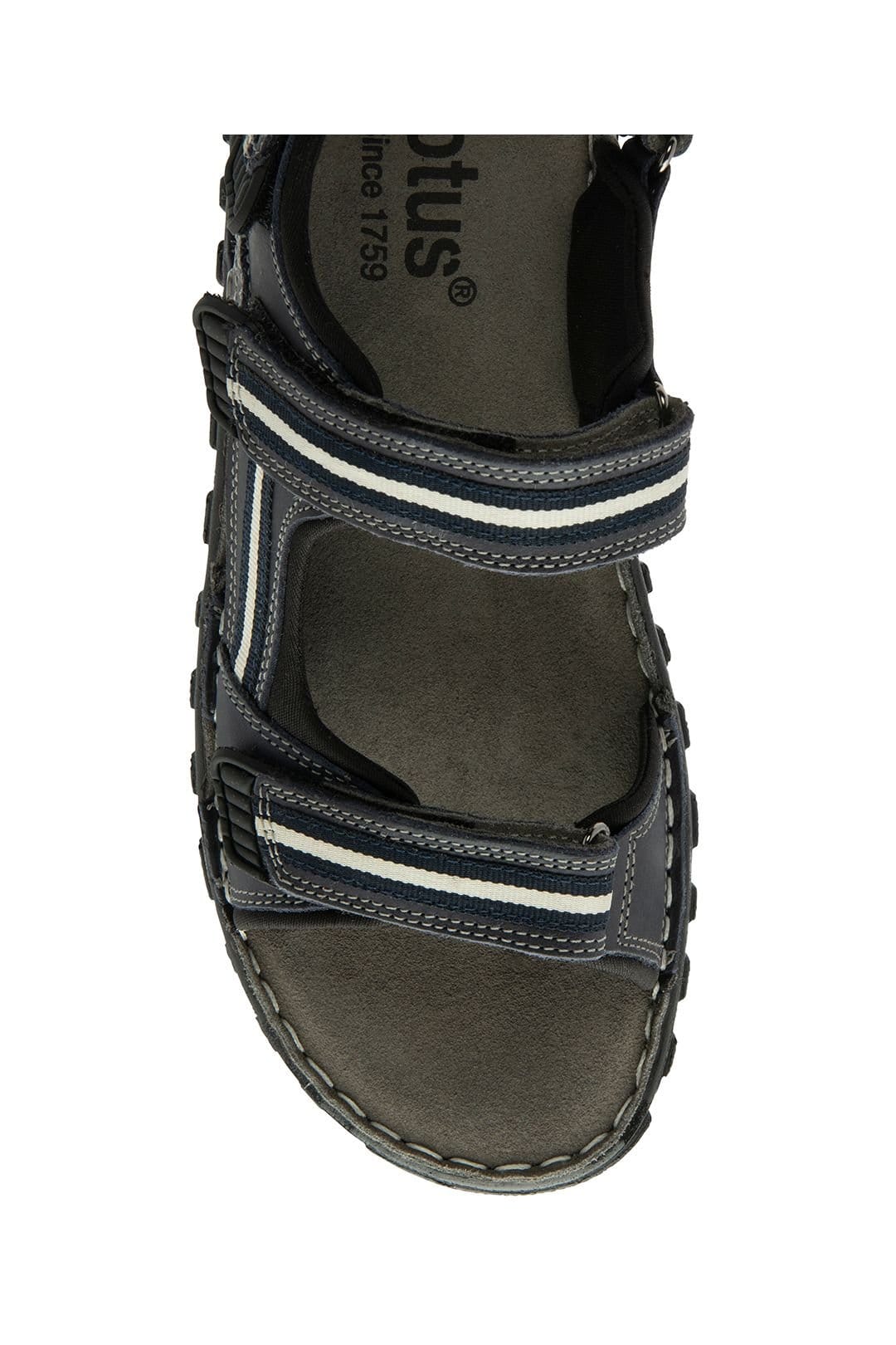 Lotus Lotus Men's 'Gus' Leather Strap Sandals in Blue - 4