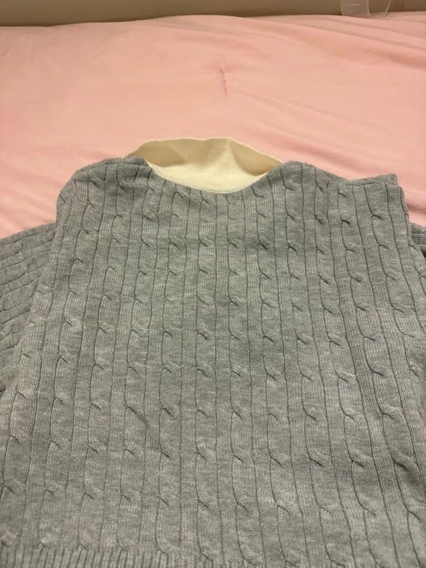Bershka Bershka Cropped Oversized Polo Sweater