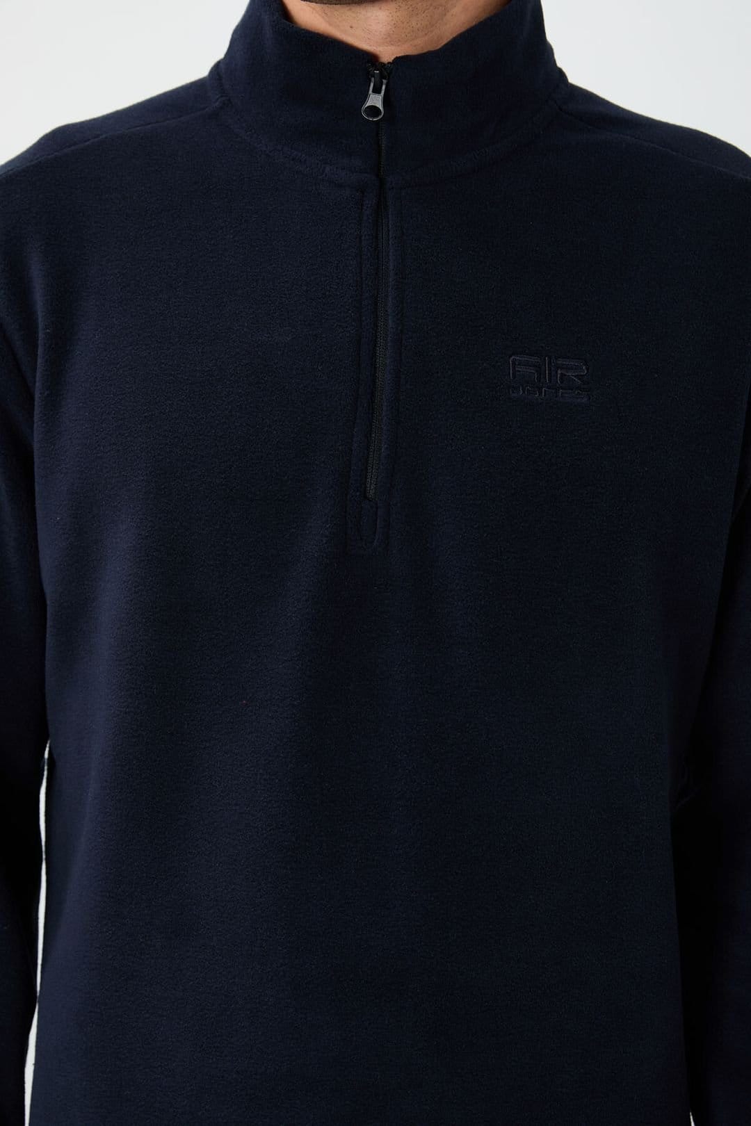 Tommy Life Tommy Life Men's Plush Half-Zip Sweatshirt in Navy - 4