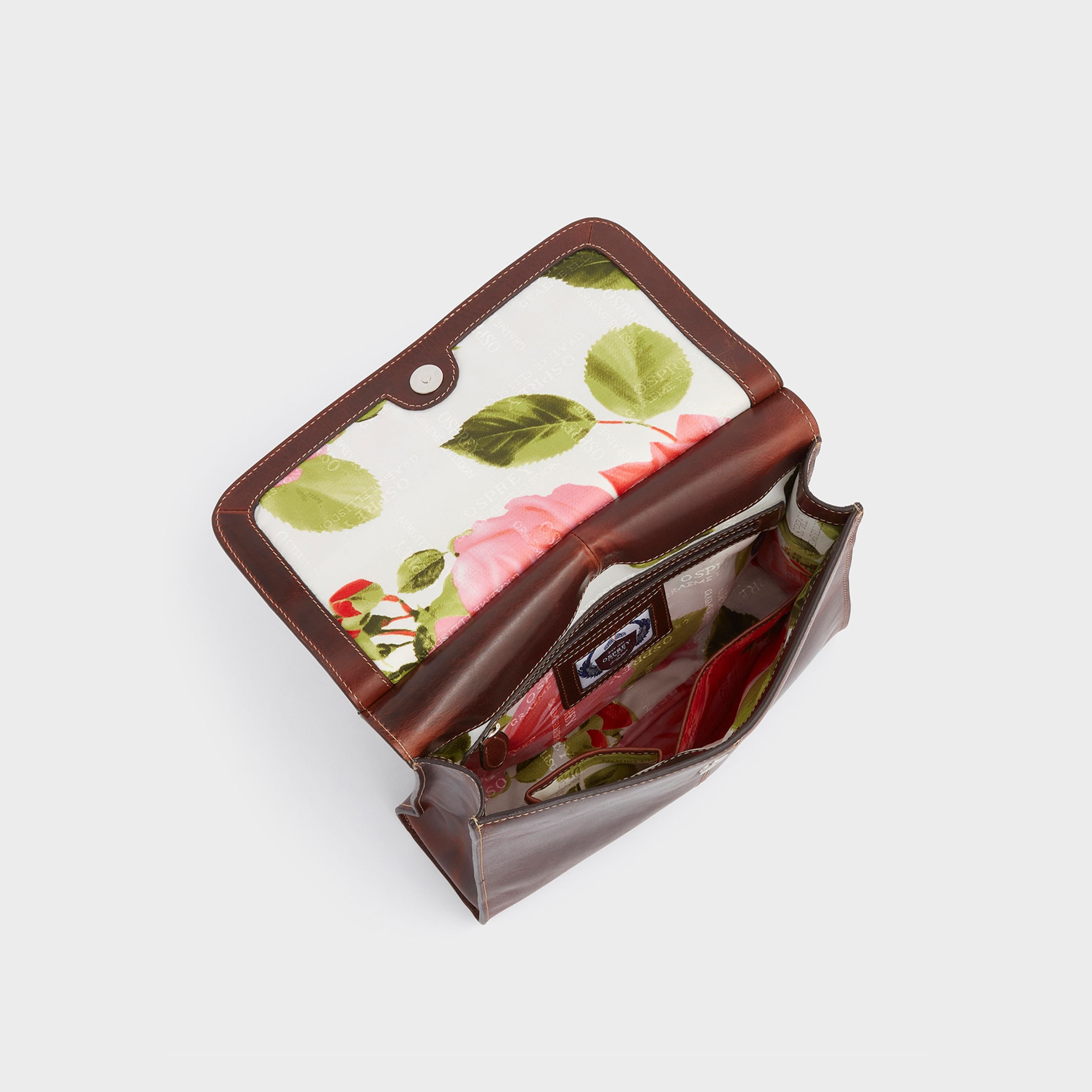 OSPREY LONDON OSPREY LONDON Women's The Narissa Large Leather Crossbody Bag in Brown - 4