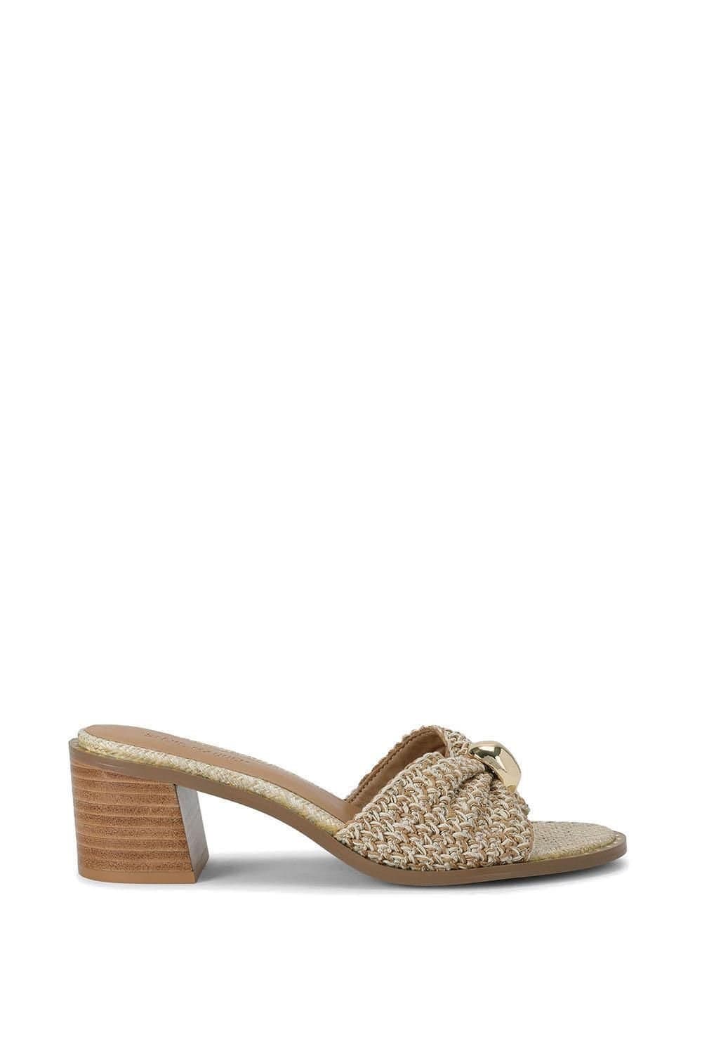 Steve Madden STEVE MADDEN Women's 'Ease Beige Raffia' Heels