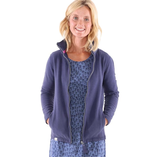 Lazy Jacks Lazy Jacks Women's Long-Sleeved Midi Dress in Blue - 3