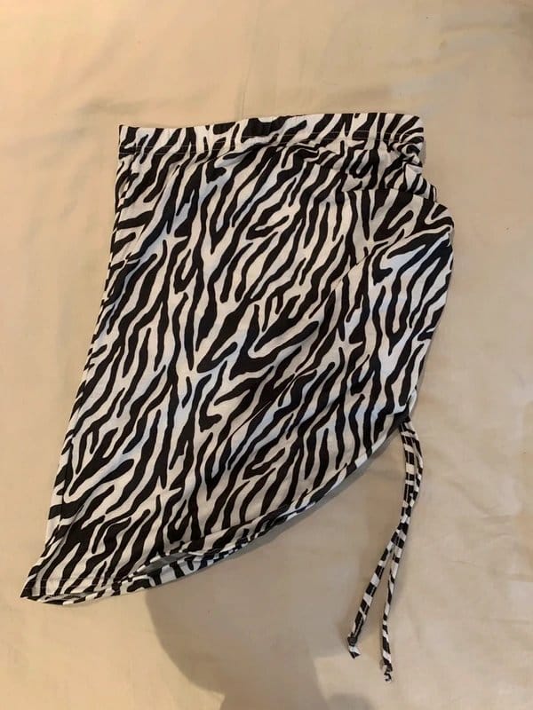 Missguided zebra skirt - 1
