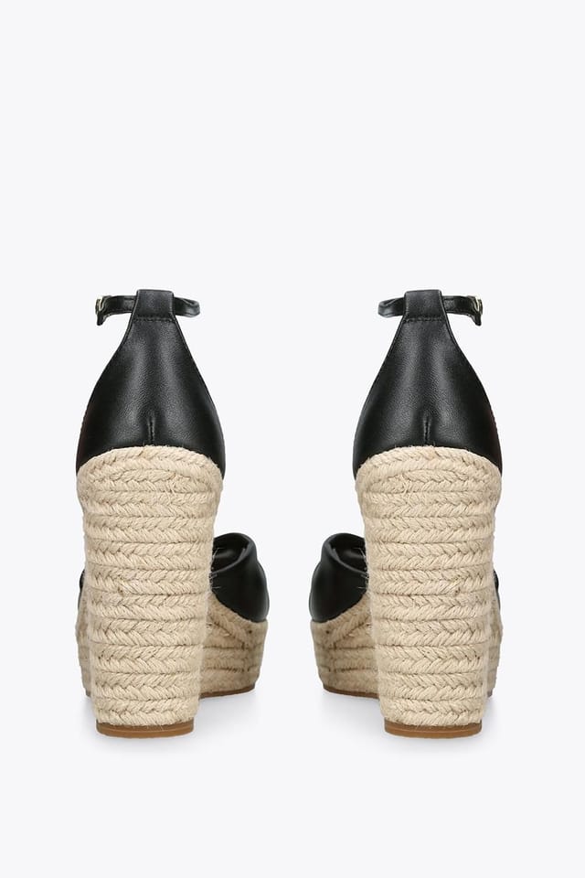 Steve Madden STEVE MADDEN Women's 'Taliya Black' Leather Sandals in Black - 3
