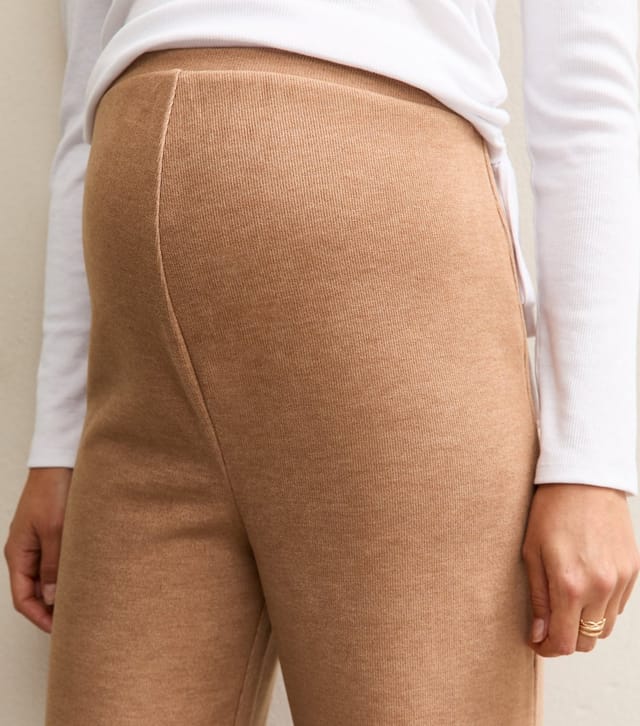 New Look Women's Maternity Camel Soft Touch Wide Leg Trousers New Look - 3