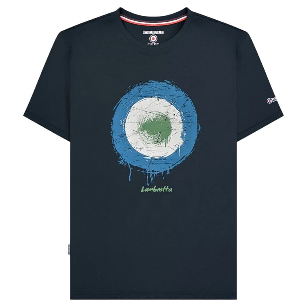 Lambretta Lambretta Men's Spray Logo T-Shirt in Navy