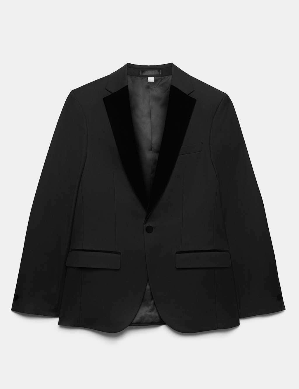 M&S Black Velvet Lapel Tuxedo Jacket
