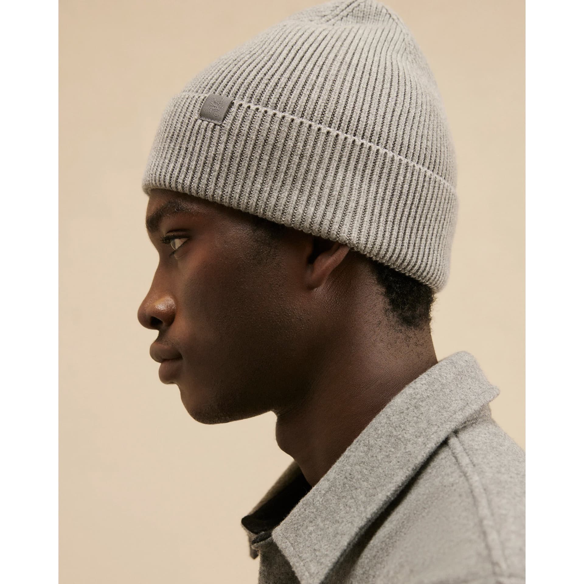 River Island Mens River Island Grey Knitted Beanie