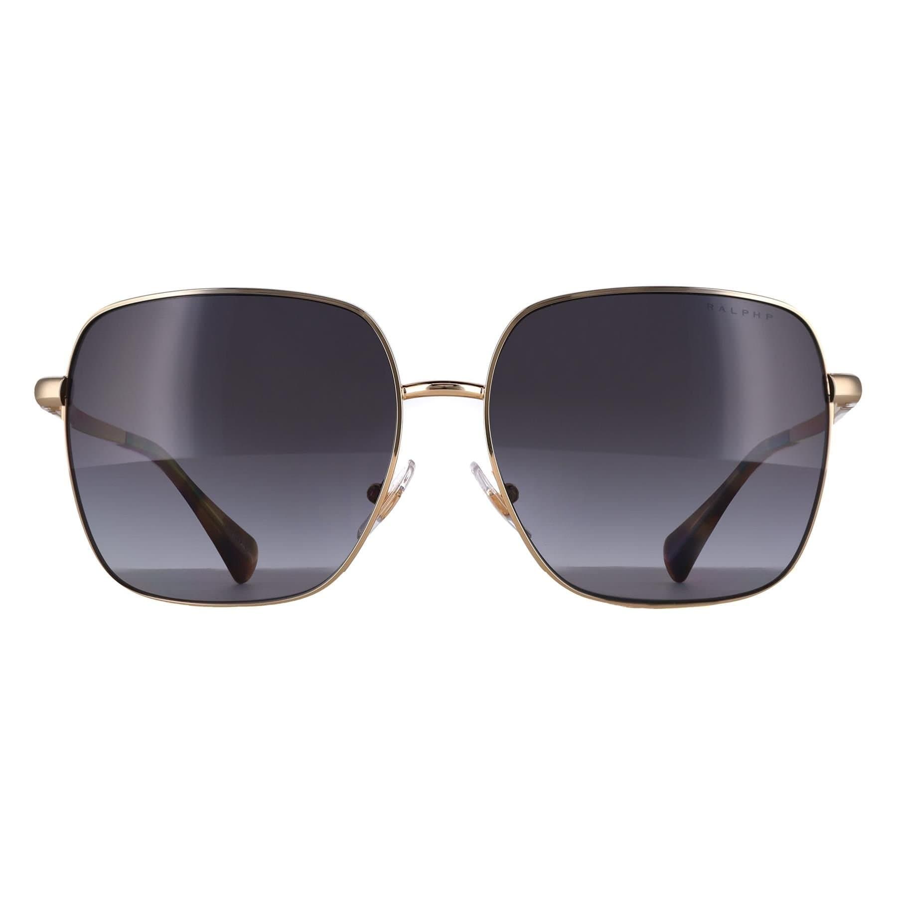 Ralph by Ralph Lauren Ralph by Ralph Lauren Women's Square Shiny Gold Grey Gradient Polarized RA4142