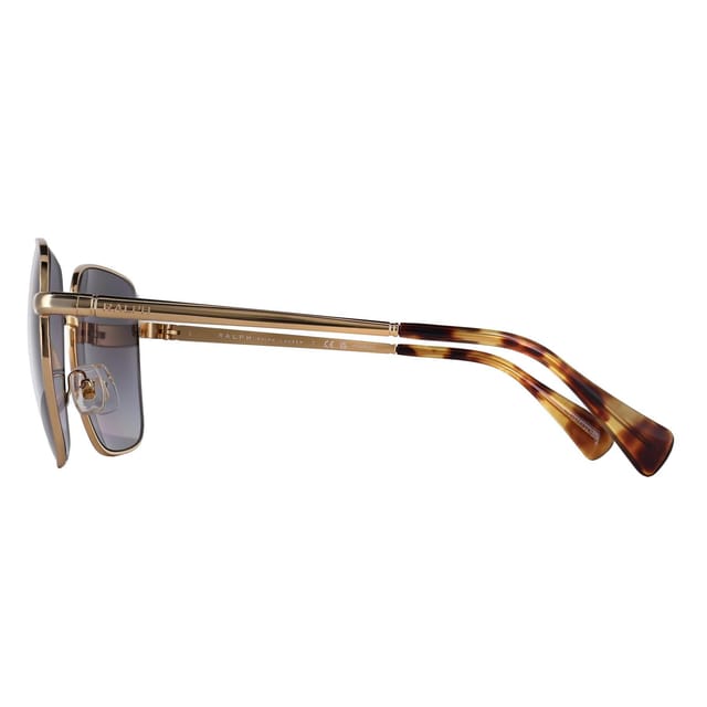 Ralph by Ralph Lauren Ralph by Ralph Lauren Women's Square Shiny Gold Grey Gradient Polarized RA4142 - 3