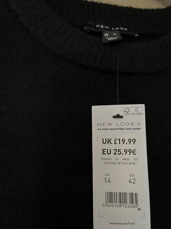 New Look Black New Look jumper - Size 14