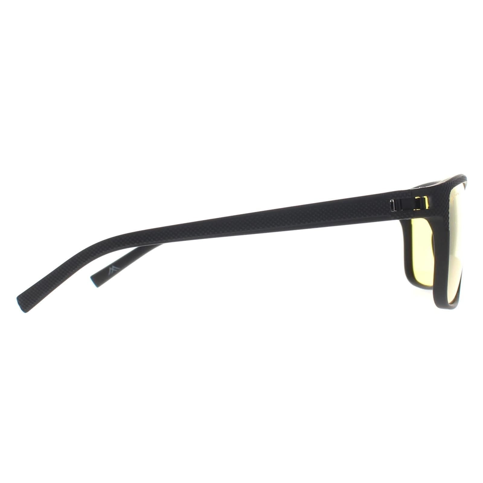 montana montana Men's Rectangle Black Yellow Polarized MP198 Night Driving Sunglasses - 4