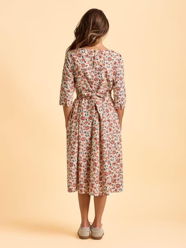 Brakeburn Brakeburn Women's Beech Dress in Cream - 2