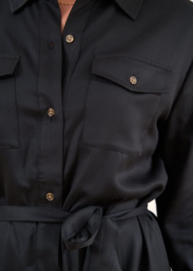 Truly Truly Women's Shirt Dress in Black - 3
