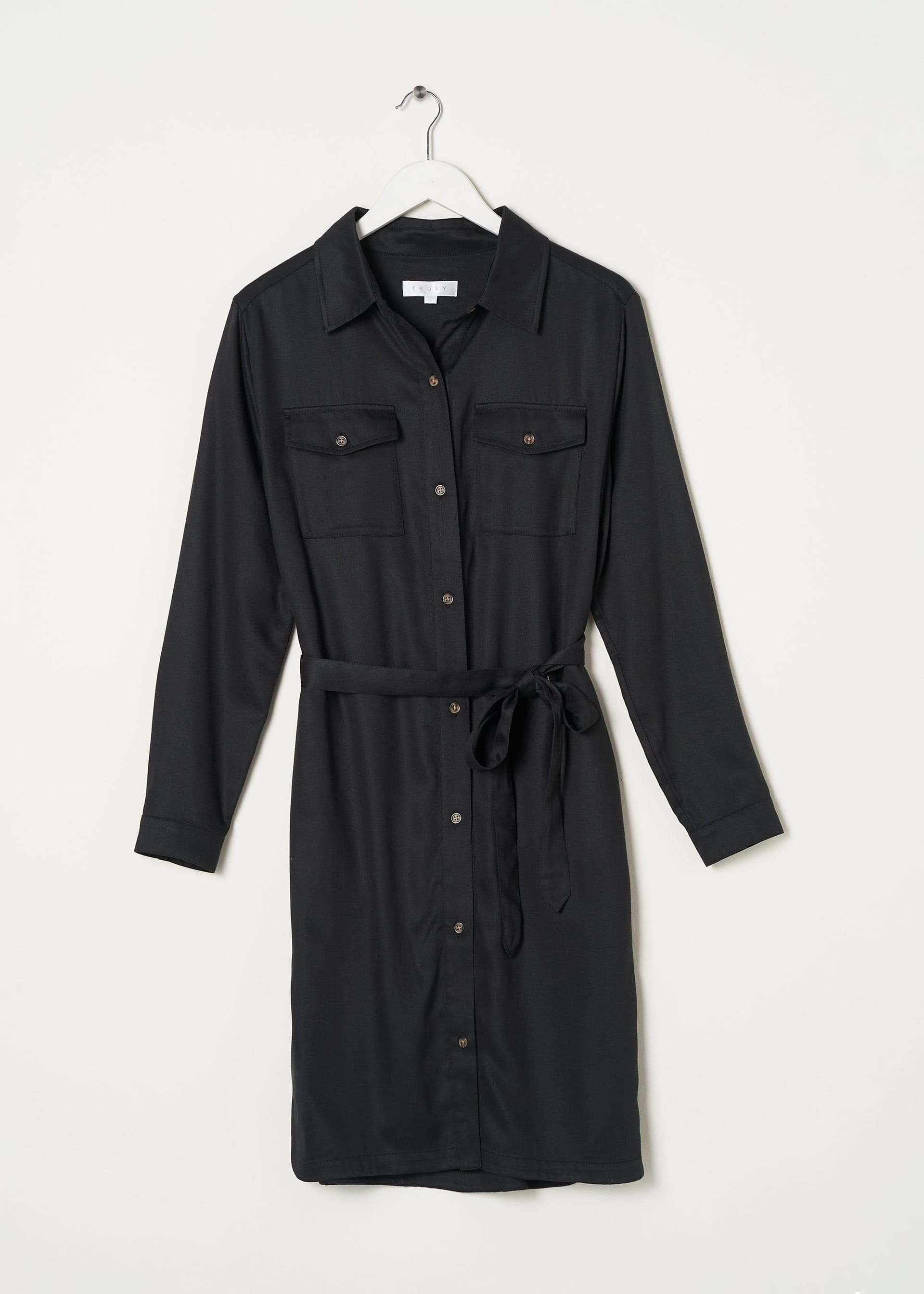 Truly Truly Women's Shirt Dress in Black - 4