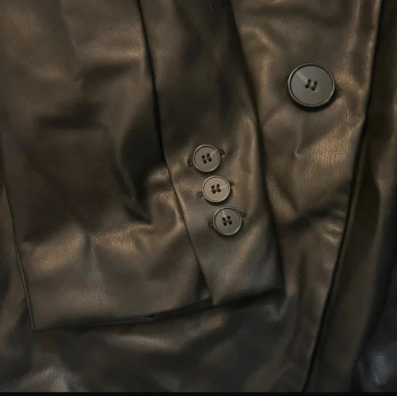 Bershka Black leather jacket