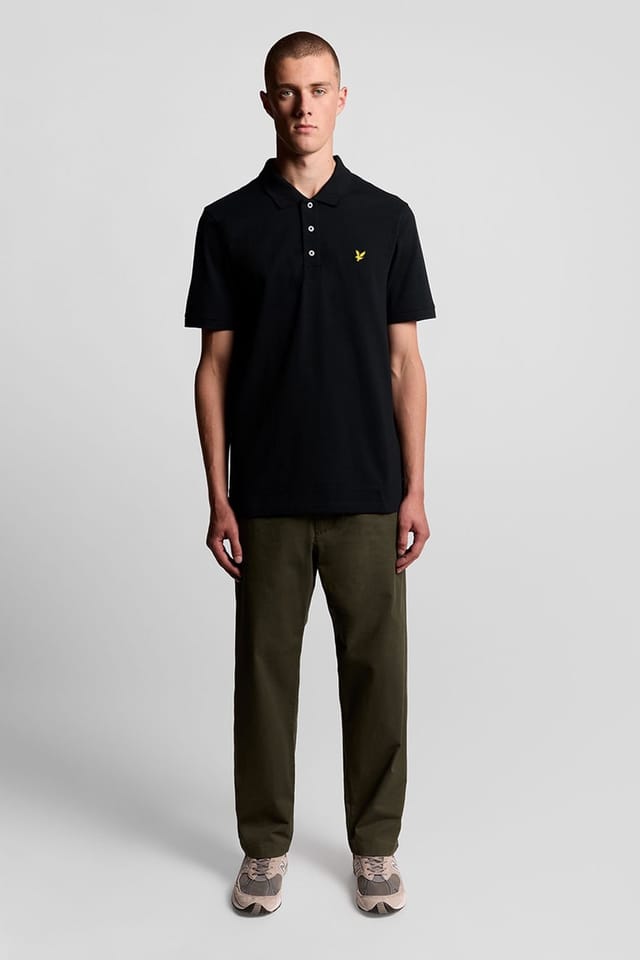Lyle & Scott Lyle & Scott Men's Plain Polo Shirt Jet Black - 2