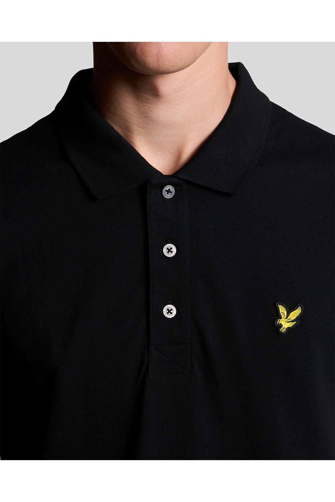 Lyle & Scott Lyle & Scott Men's Plain Polo Shirt Jet Black - 4