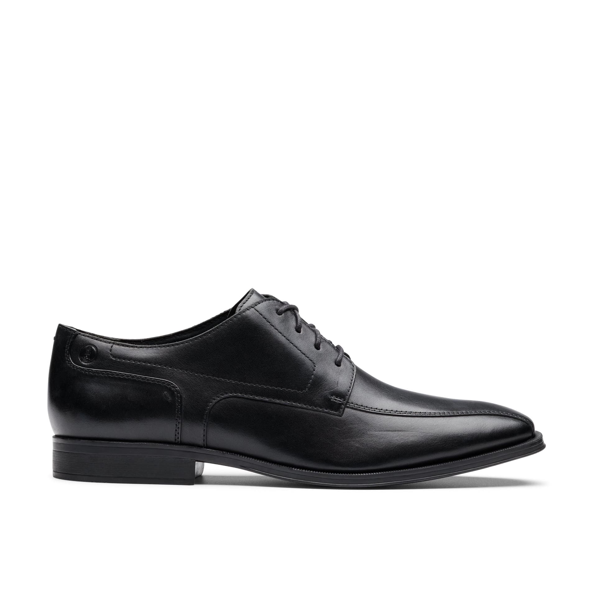 Clarks Clarks Men's Paulton Over Black Leather Oxford Shoes, Lace Up
