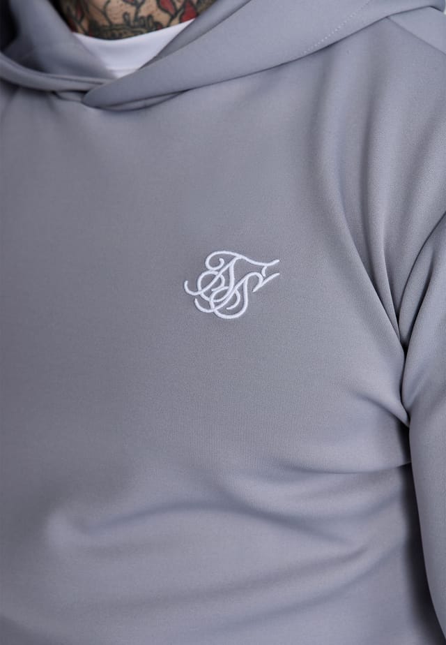 SikSilk SikSilk Men's Essentials Poly Hoodie in Grey - 2