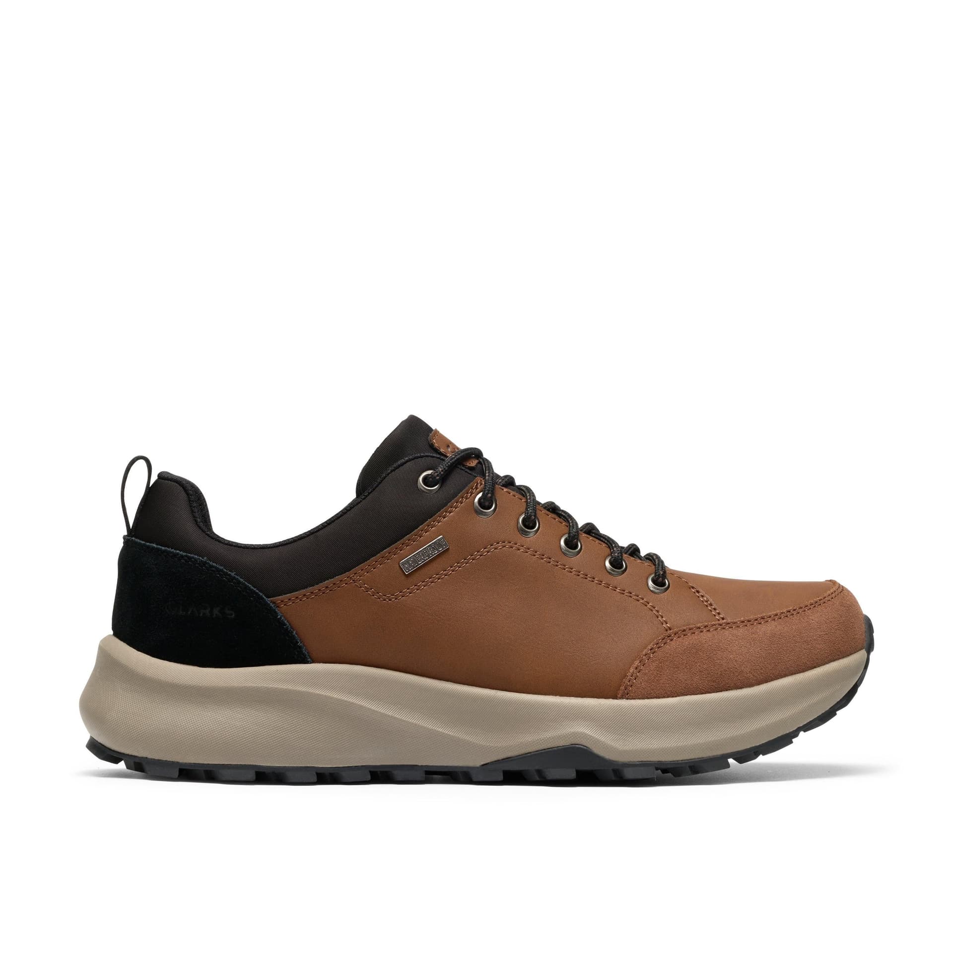 Clarks Clarks Men's Pelmo Lace WP Tan Lace Up, Walking in Brown
