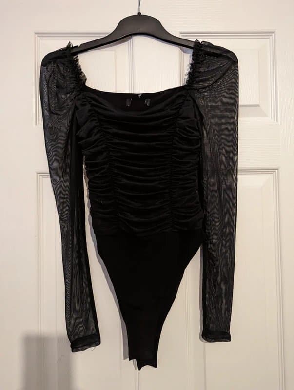 New Look Satin ruched bodysuit