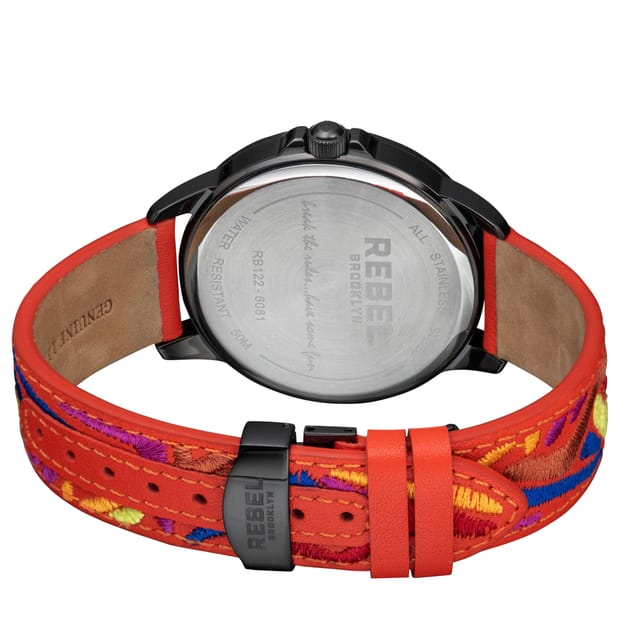 Rebel Rebel Women's Dumbo Red Dial Leather Watch - 2