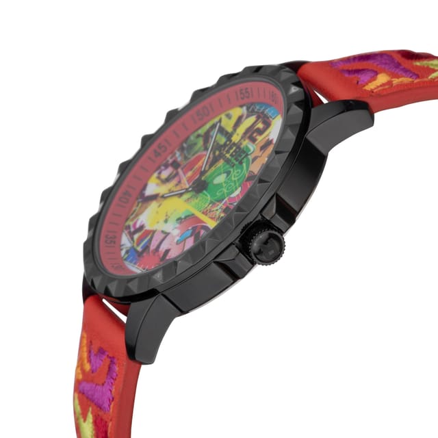 Rebel Rebel Women's Dumbo Red Dial Leather Watch - 3