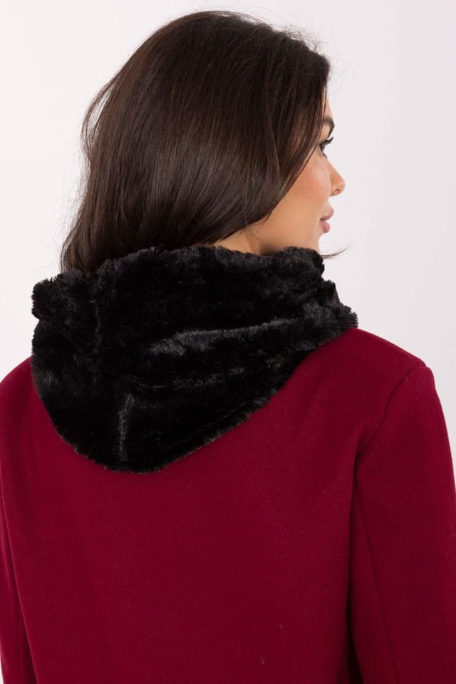 Love Lace Love Lace Women's Faux Fur Infinity Scarf Neck Warmer Soft Fluffy Winter Cozy Wear in Black - 3