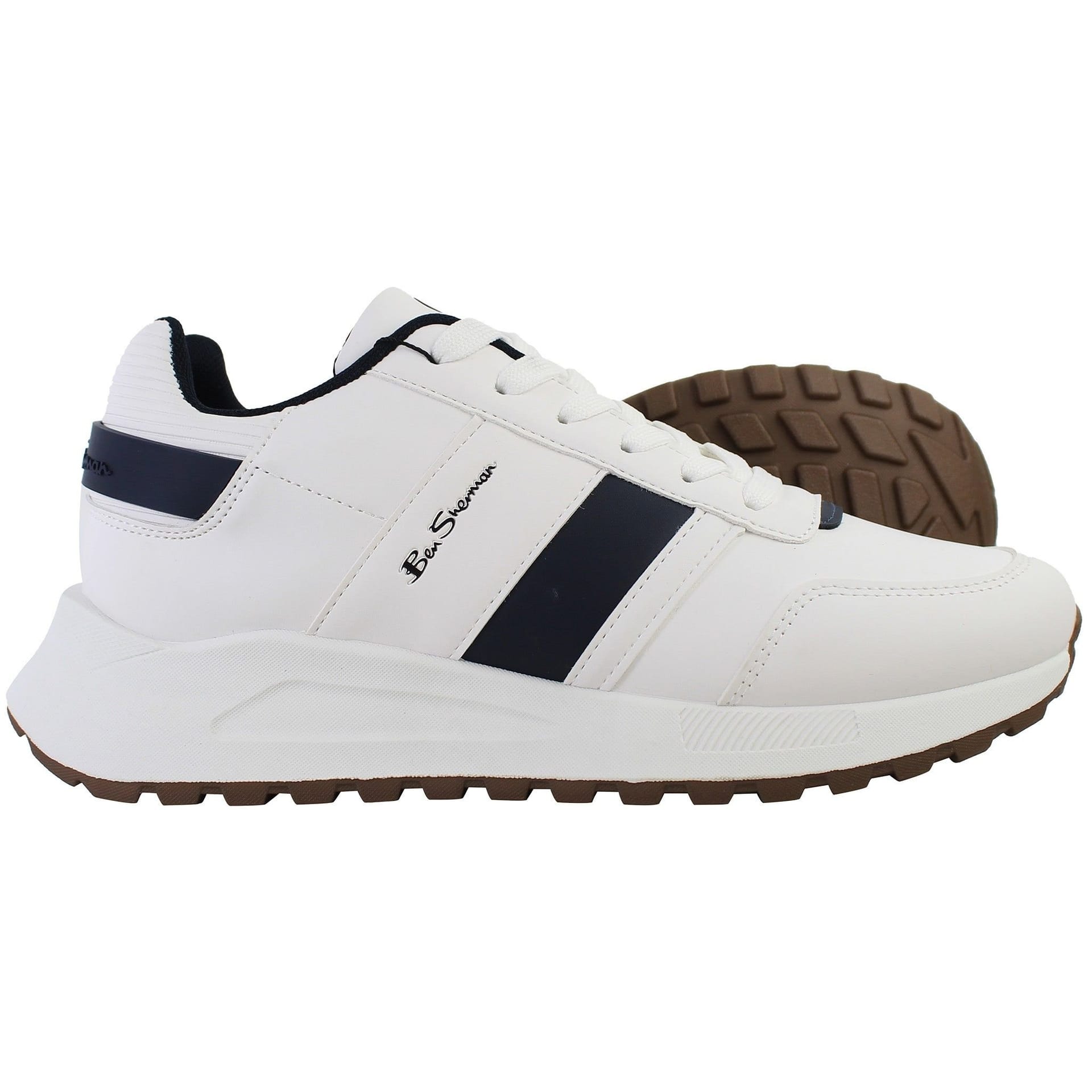 Ben Sherman Ben Sherman Men's Retro White Trainers - 4