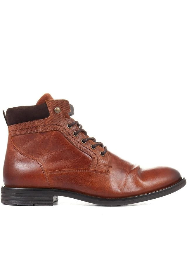 Jones Bootmaker Jones Bootmaker Men's Docklands Leather Lace-Up Boots in Tan - 2