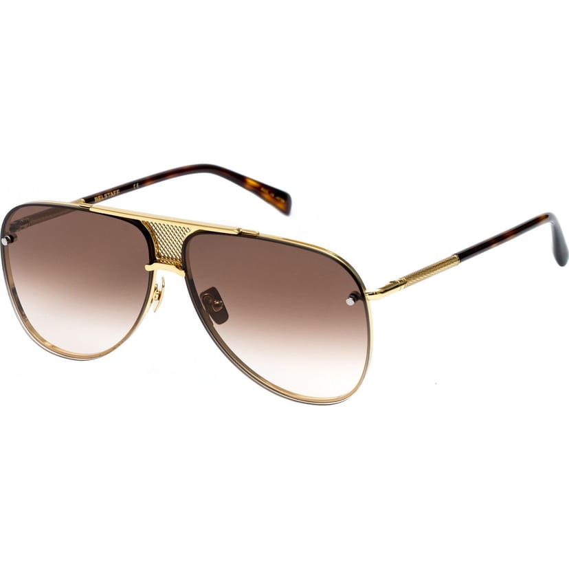 Belstaff Belstaff Men's BECKINGTON-SHINY-NEGRO Sunglasses in Gold - 1