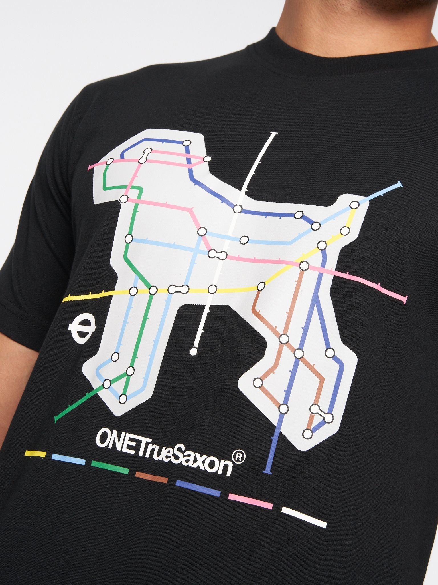 One True Saxon One True Saxon Men's Station T-Shirt in Black - 2