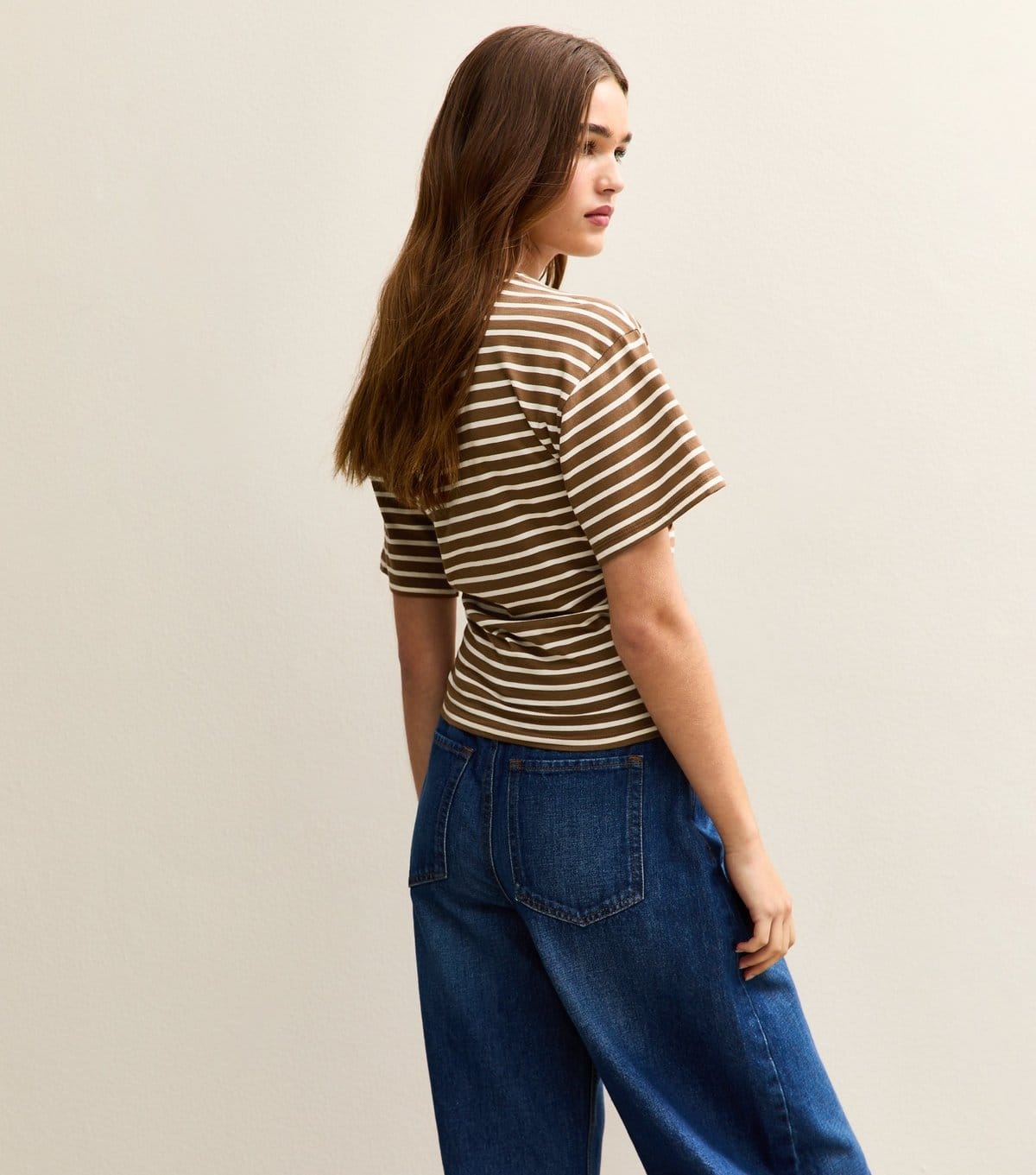 New Look Women's Brown Striped Corset Top New Look - 4