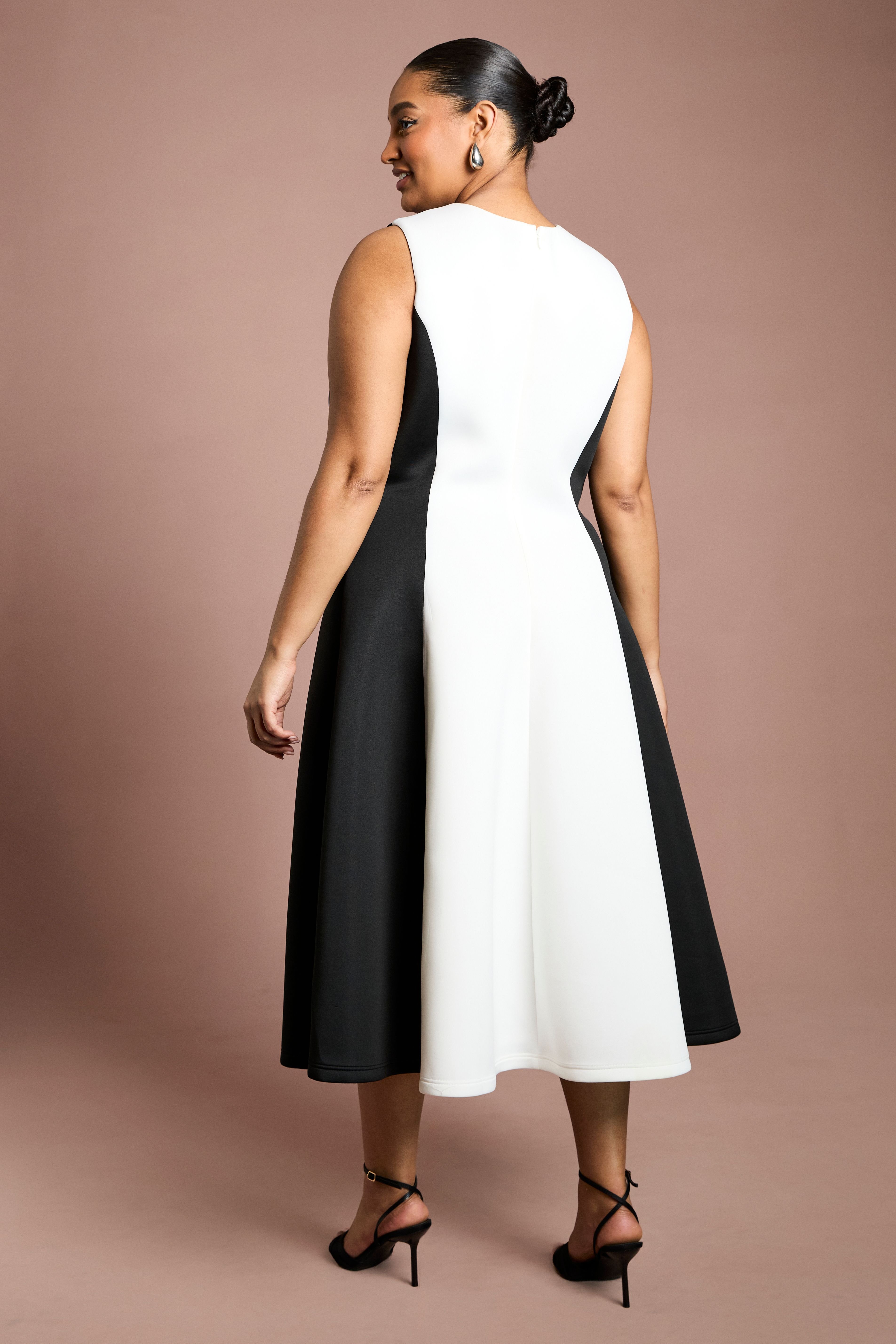 Coast Coast Women's Plus Mono Colour Block Midi Dress - 3