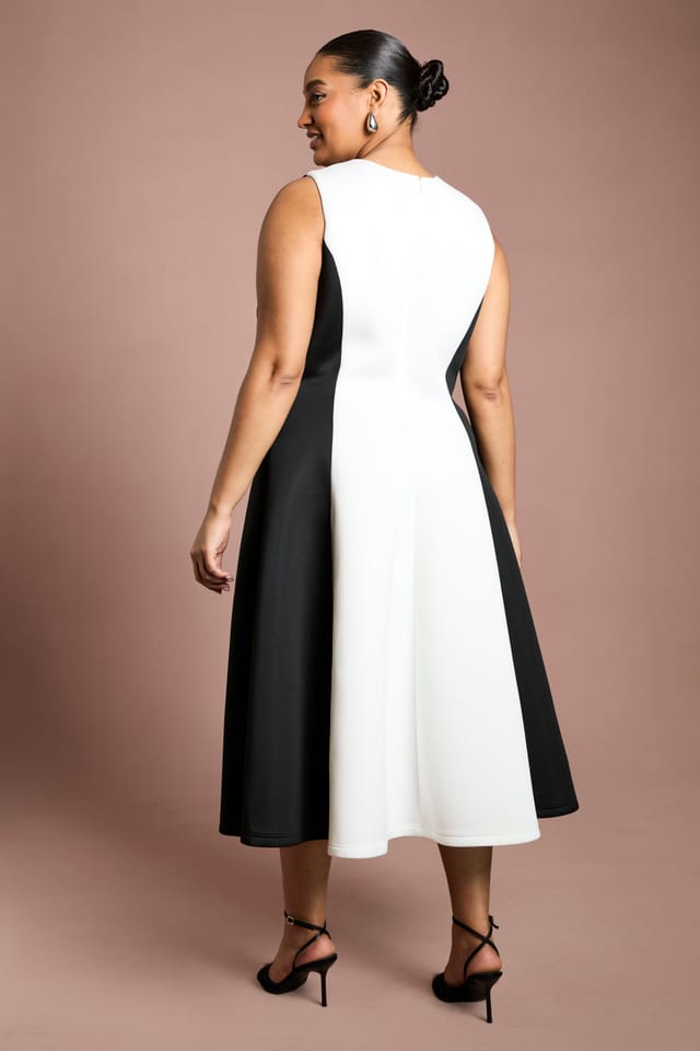 Coast Coast Women's Plus Mono Colour Block Midi Dress - 3