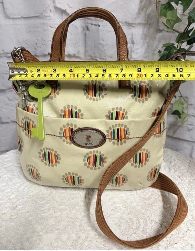 Fossil Fossil “Key-Per” small multiway grab bag, beige