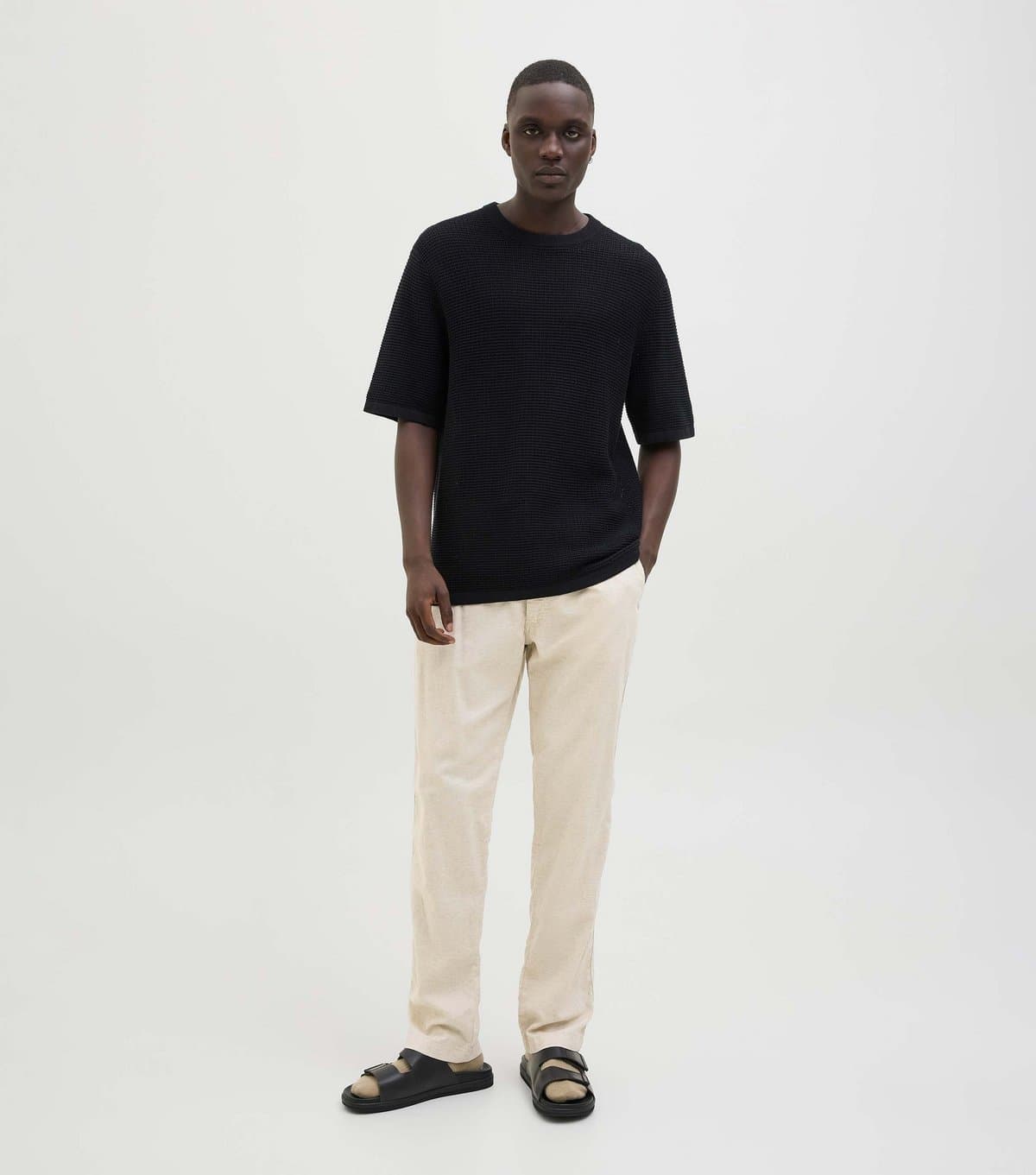 jack & jones Men's Off White Trousers Jack & Jones New Look
