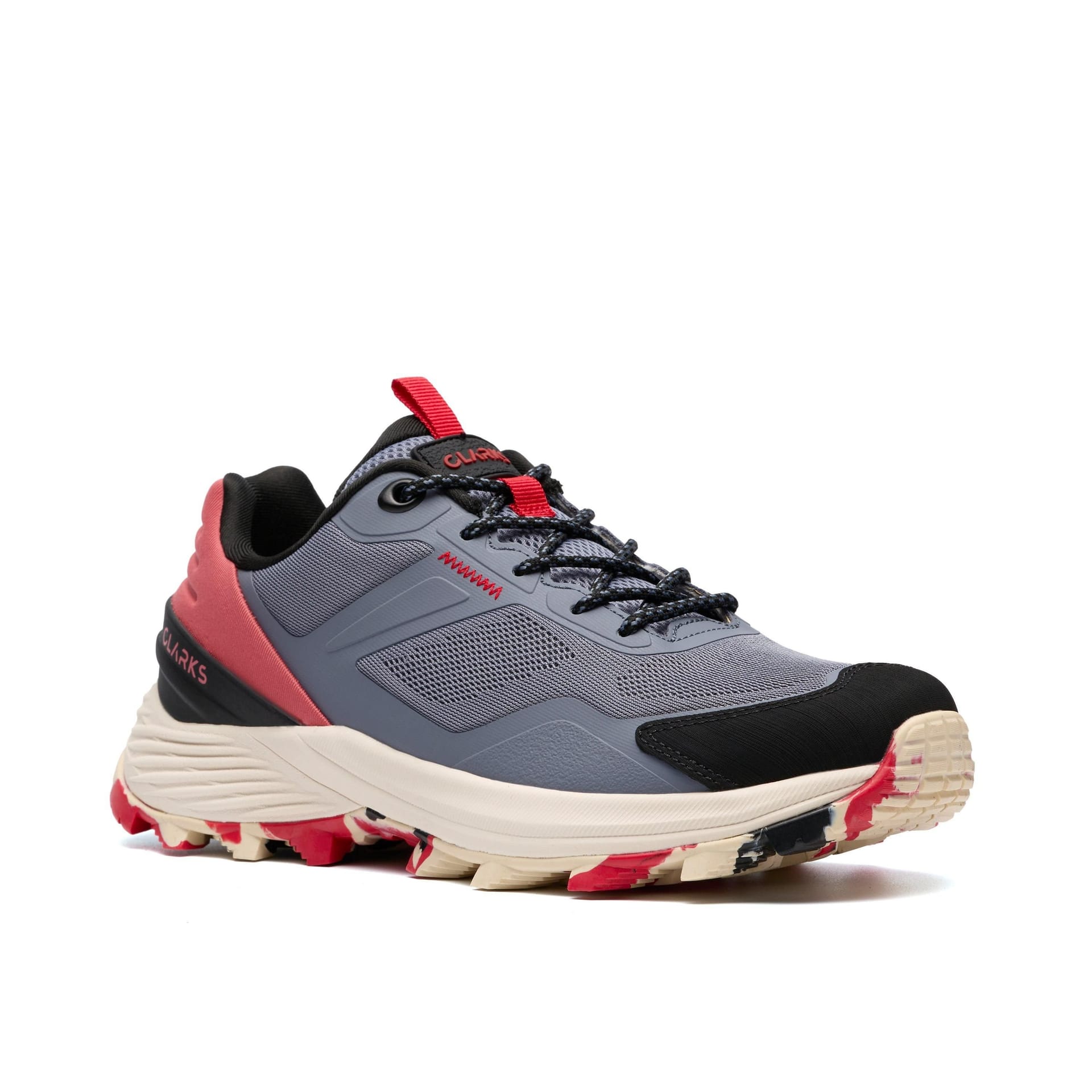Clarks Clarks Women's Laila Trail Blue Combination Trainers, Walking - 4