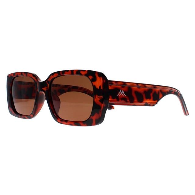 montana montana Women's Rectangle Shiny Turtle Brown Polarized MP76 - 2