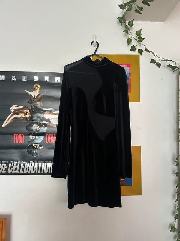 Bershka Black minidress with cutouts