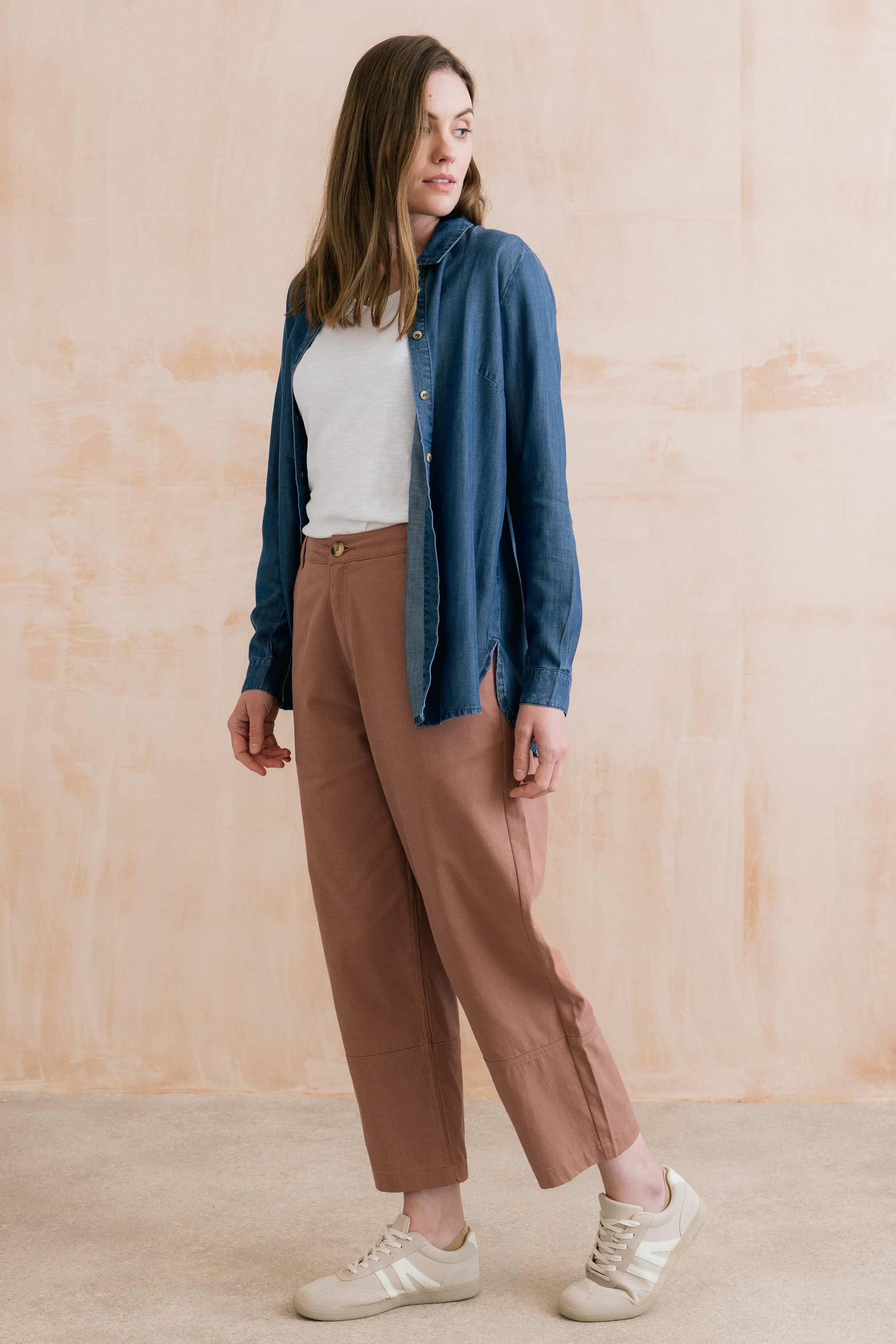 Lily & Me Lily & Me Women's Willow Denim Shirt Blue - 4