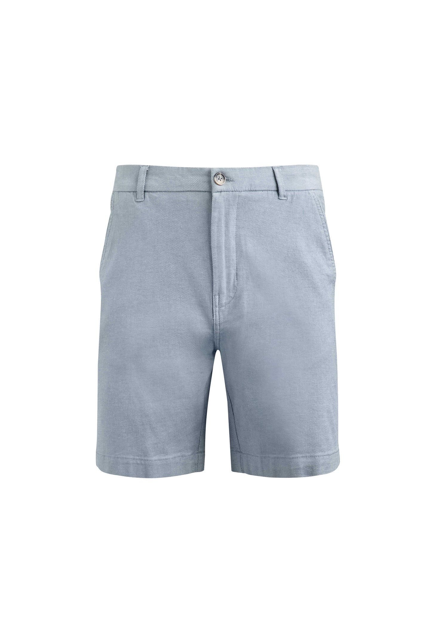 Weird Fish Weird Fish Men's Charleston Textured Chino Shorts in Light Blue - 2