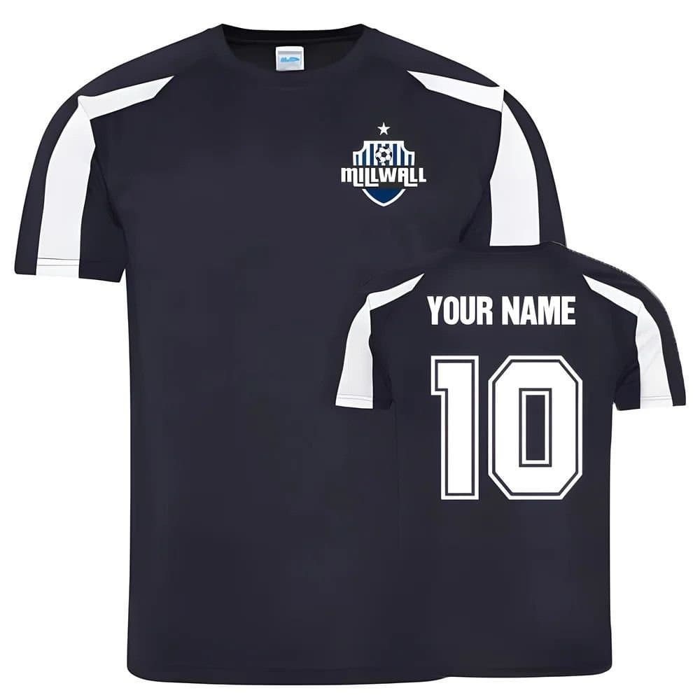 Millwall Millwall Men's Personalised Your Name Sports Training Jersey Navy