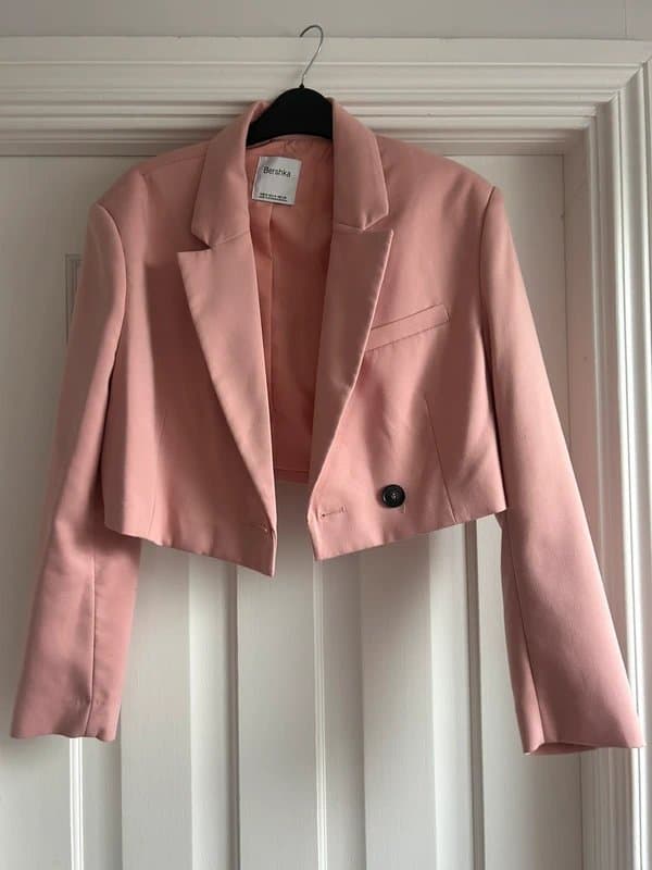 Bershka Bershka pink cropped blazer