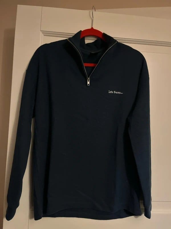 iets frans... Iets frans 3/4 navy top size S - 1