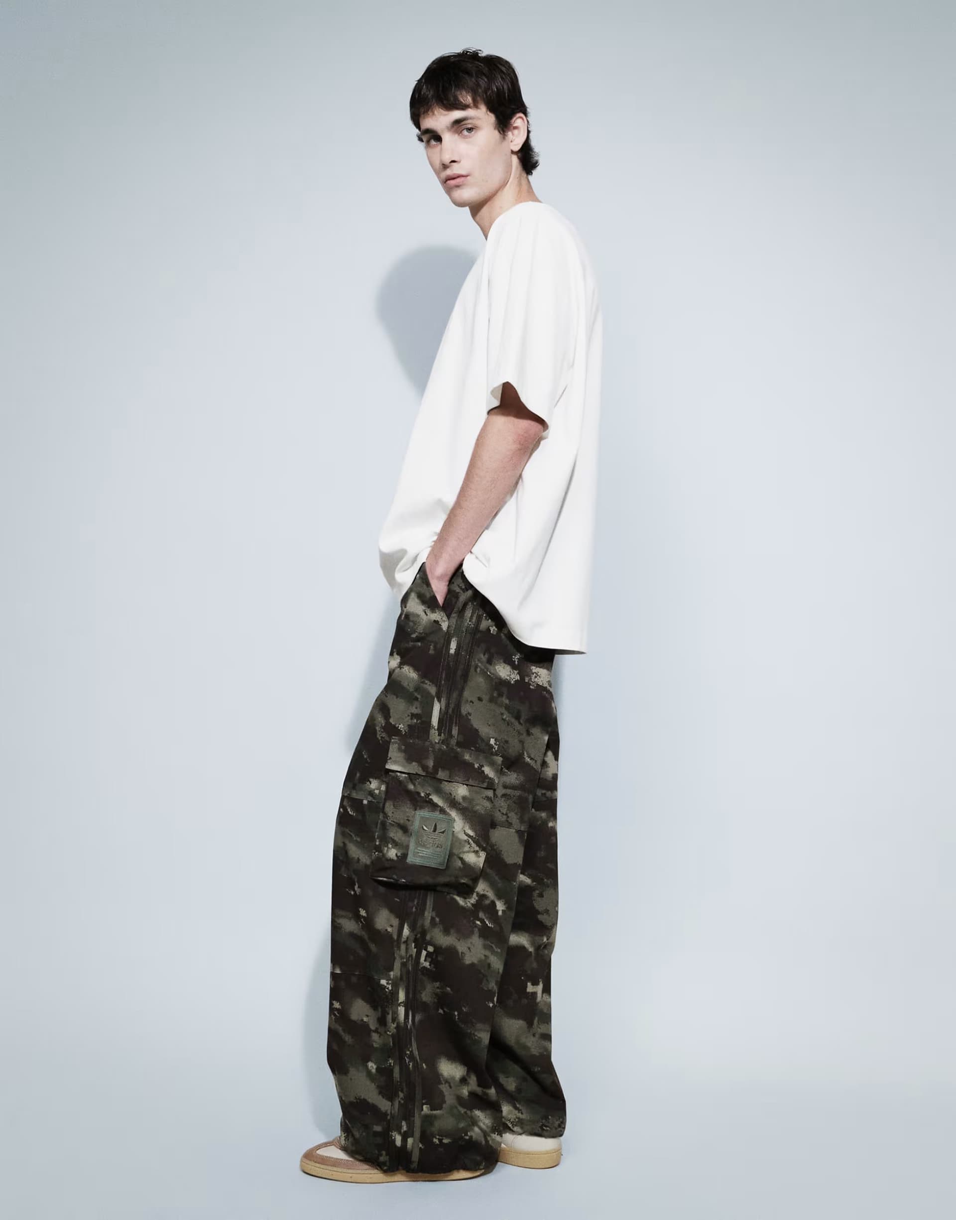 ASOS adidas Originals loose fit trousers in camo