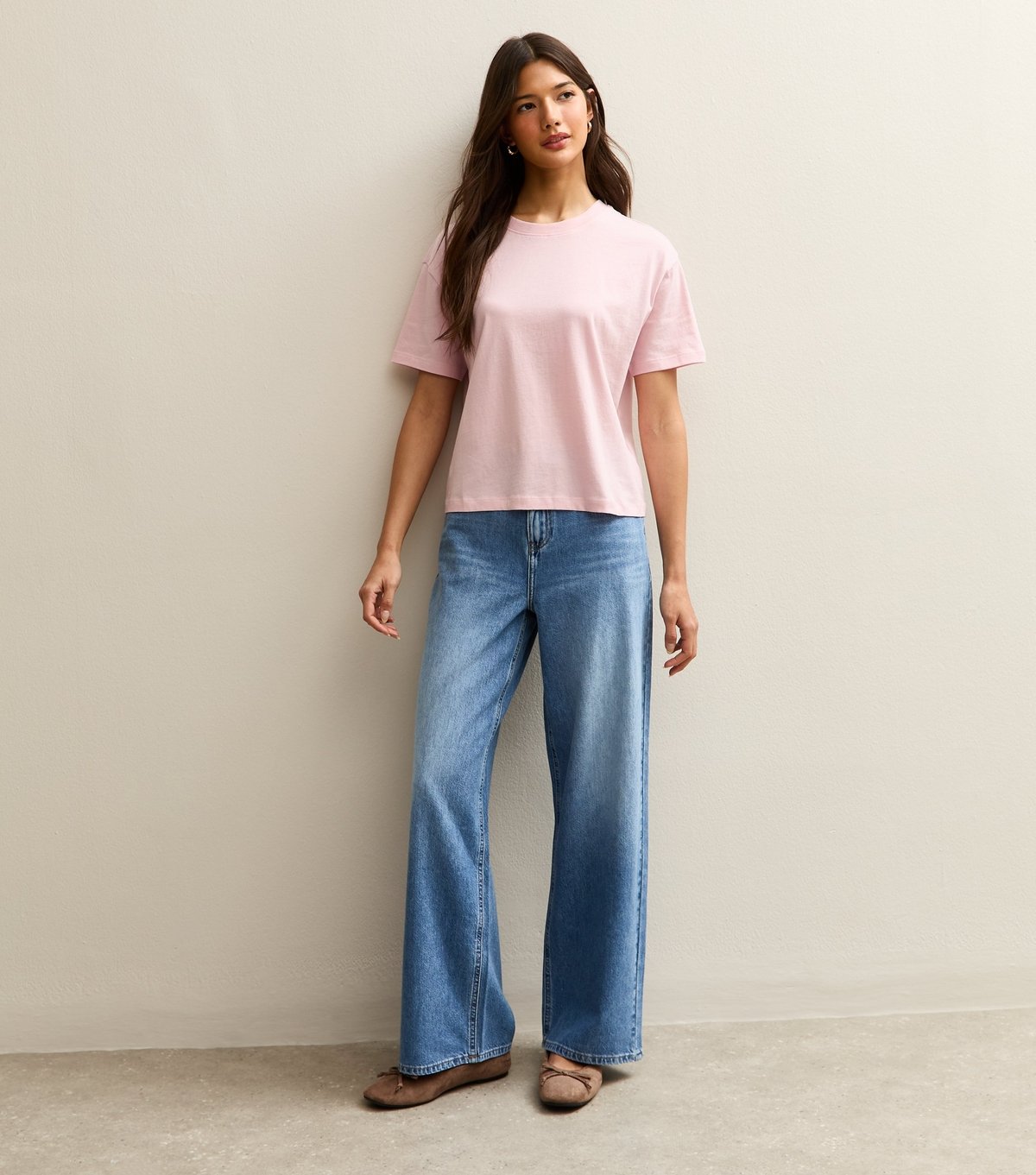 New Look Women's Pink Cotton Boxy Fit T-Shirt New Look - 3