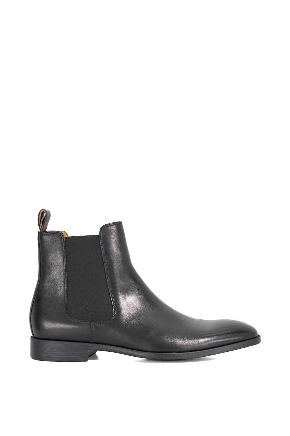 Dune London Dune London Men's 'Matchin' Leather Chelsea Boots in Black - 1